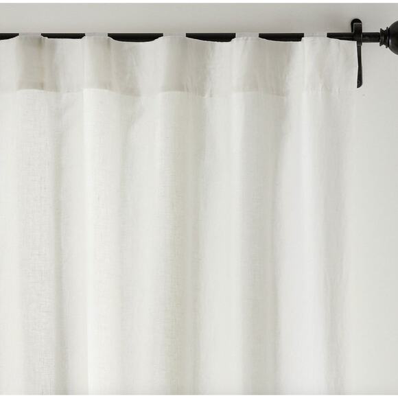 Pottery Barn Belgian Flax Linen Blackout Curtain | Classic Ivory 100 x 96" - Picture 2 of 8